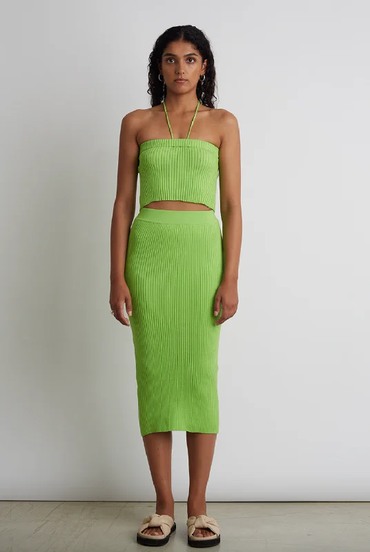 Mia Tube Skirt - Lime