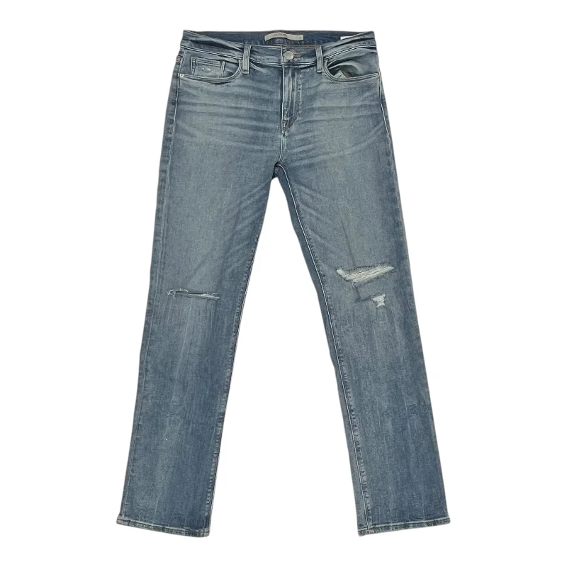 Jeans Straight By Hudson In Blue Denim, Size:8