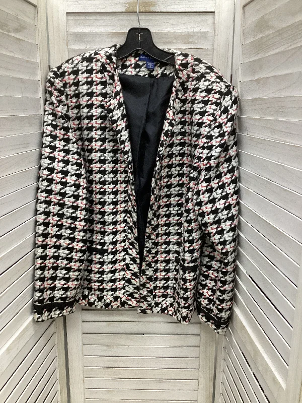 Blazer By Karen Scott In Plaid Pattern, Size: 16